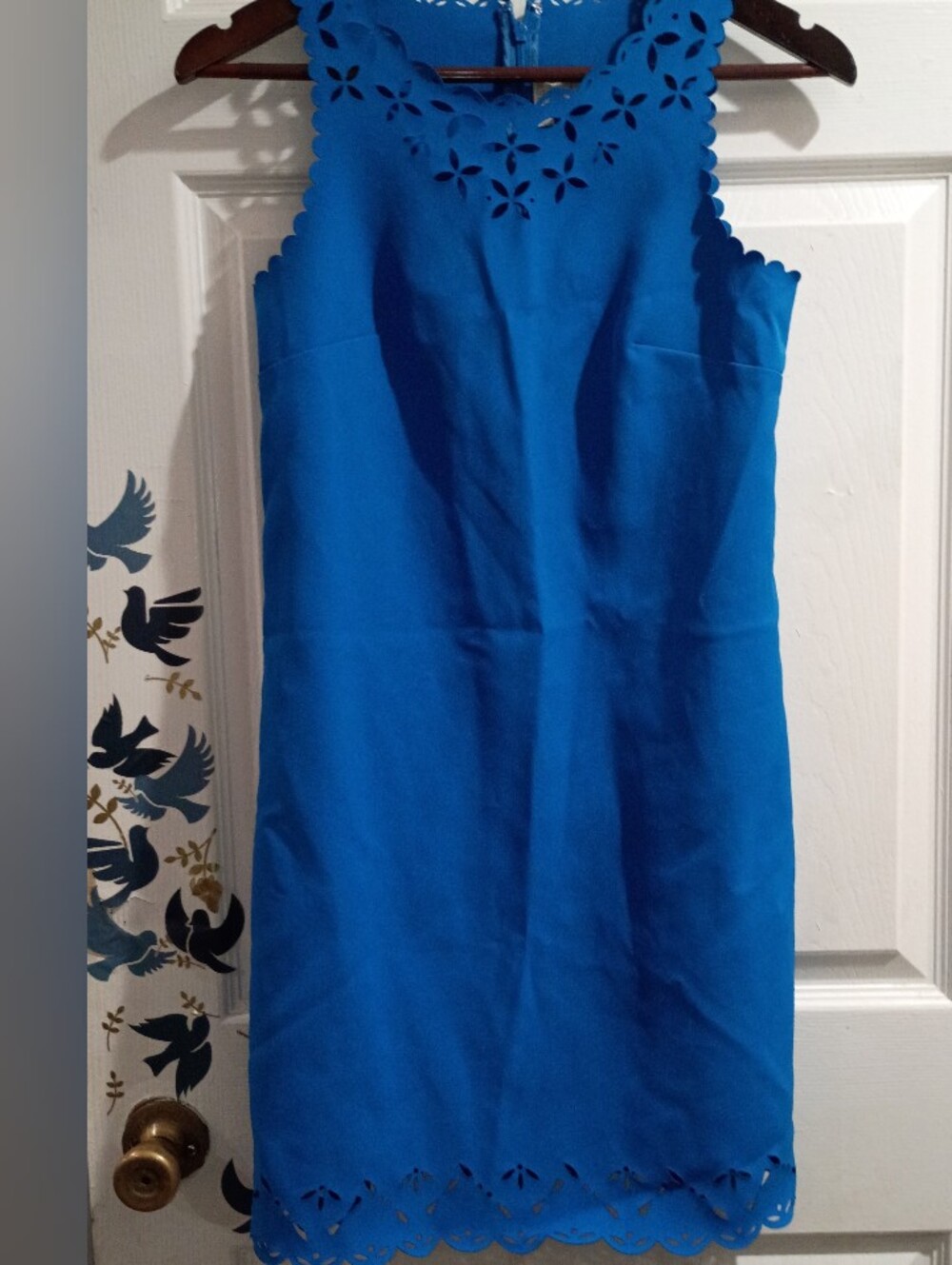 NWOT💙 J. Crew Sleeveless Scalloped Blue 💙 Dress